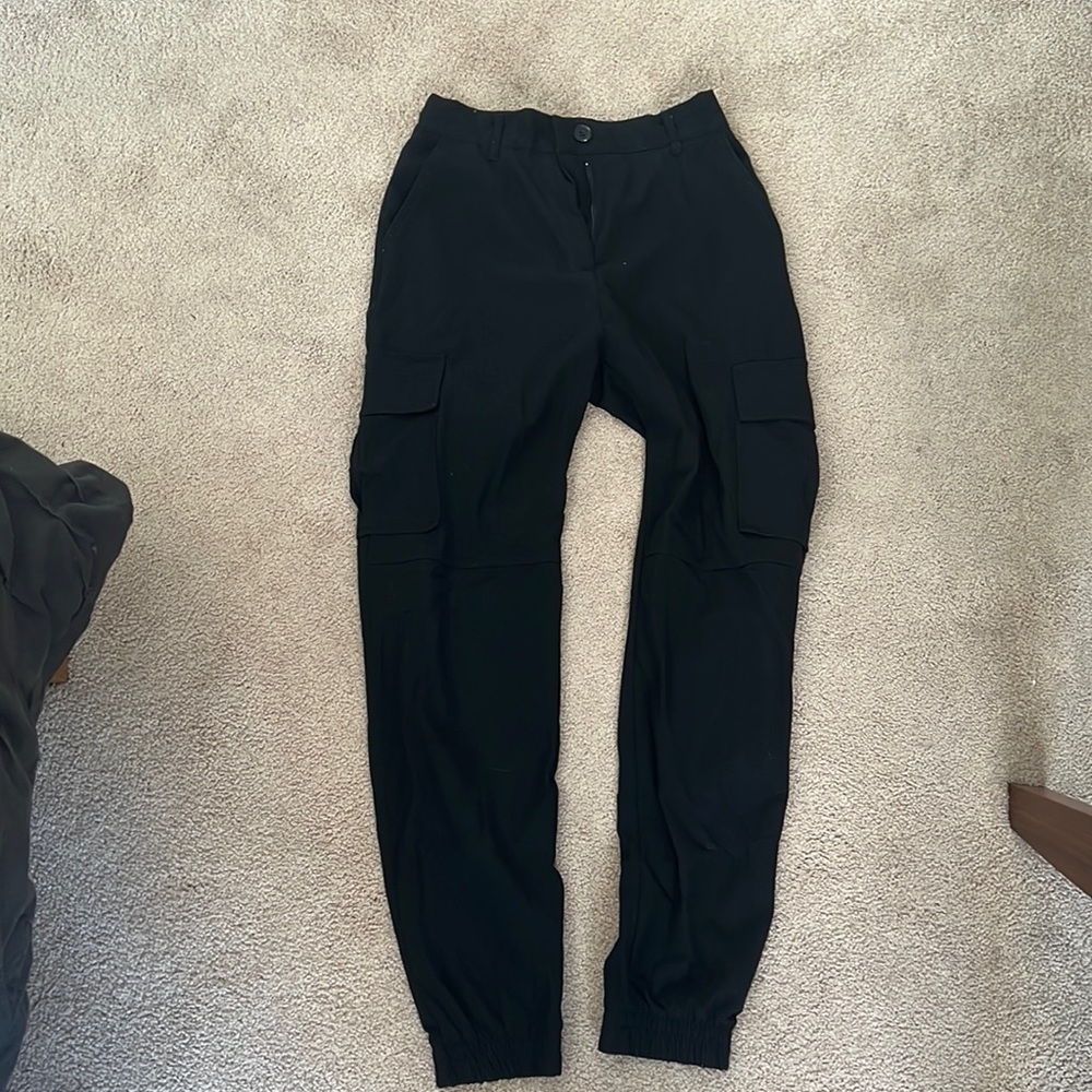 Bershka Black Cargo Panta